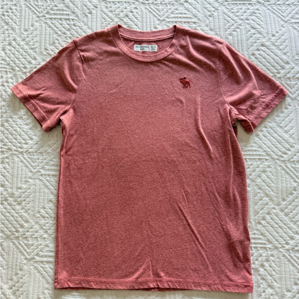 Abercrombie & Fitch Kids Red Crewneck T-Shirt